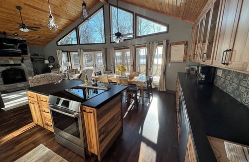 Luck House | Beautiful remodeled retreat on tranquil North bay of Bone Lake.