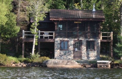 Saranac Lake Cabin | Book now for summer! Lakefront Adirondack cabin with deck, dock and great views