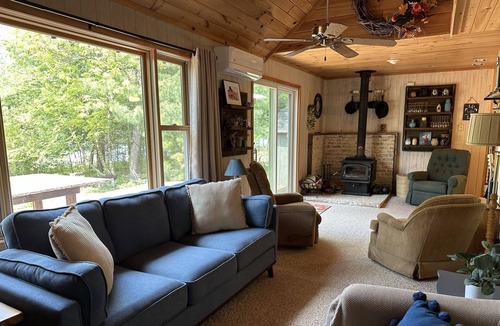 Webster Cabin | Cabin near Voyager Village - Private lakefront great for all outdoor activities!