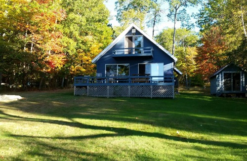 Au Sable Forks Cabin | Cabin with private lakefront, stunning sunsets and views of the Adirondack Mtns.