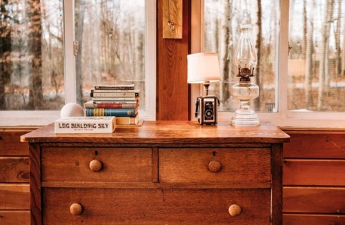 Tobyhanna House | Camp Chicory · 4-Season Porch + Hot Cocoa Bar
