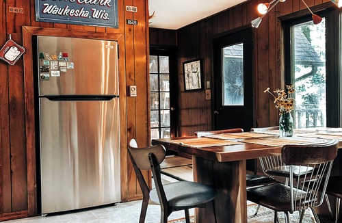 Danbury Ski Chalet | Camp Green Pine Artist Retreat: Pet-Friendly A-Frame in Voyager Village WI