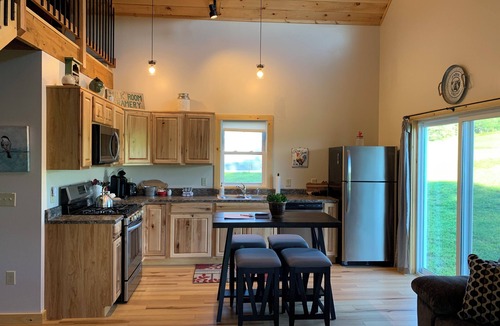 Stowe Area Cabin | Clover Meadow "barn" Cabin, Bright and open with beautiful views