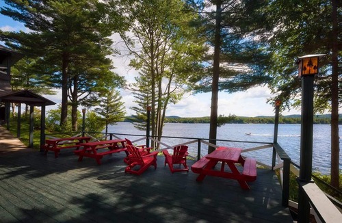 Old Forge Condo | Come stay at Great Pines for amazing views!