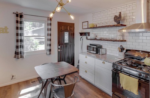 Garrison Cabin | Cozy 2-bedroom lakeside cabin with game room near Casino-Pet Friendly