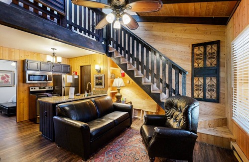 Angel Fire Condo | Cozy condo w/wood fireplace & picnic areas - 3 blocks to skiing, walk to town