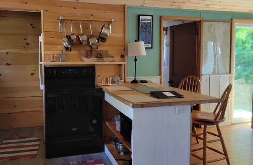North Ferrisburgh Cottage | Cozy lakefront 2 1/2 bedroom home on Lake Champlain, with dock and deck.