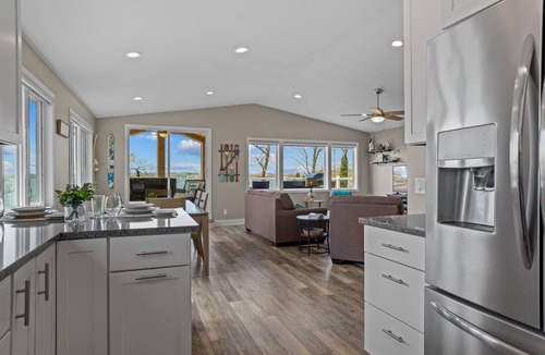 Faribault House | Cozy, year-round lake home with magnificent sunset views, lake access and dock.