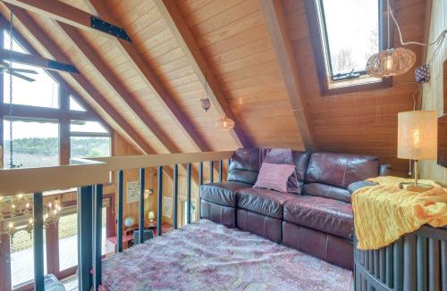 Vernon Apartment | Deck, Mountain Views Colorful Retreat in Vernon!