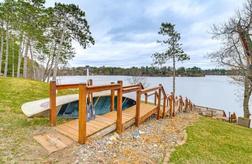 Lake Wissota Apartment | Dock, Deck and View Lakefront Chippewa Falls Studio