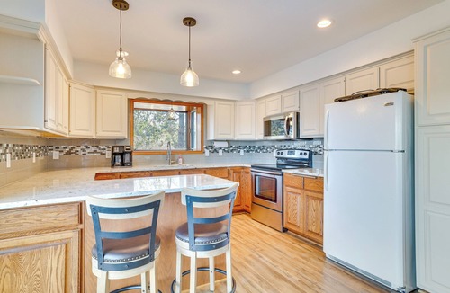 Wabasha House | Dock & Views: Waterfront Home in Wabasha!