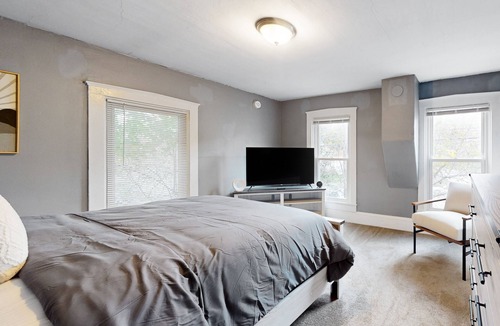 East Haven  Rutland County House | Dog-friendly 2nd-floor duplex near Pico & Killington with firepit, W/D, & AC