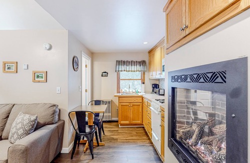 Eastern Vermont Cabin | Dog-friendly, mountain-view cabin with shared hot tub, fireplace, & central AC