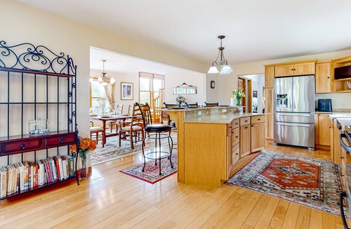 East Haven  Rutland County House | Dog-friendly, mountain-view home with deck, fireplace, W/D, & sledding hill