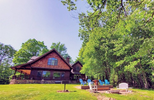 Douglas County Cottage | Dowling Lakefront Lodge: Dock, Game Room, Firepit, Fireplace