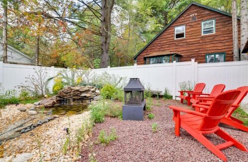 Blakeslee House | Easy Interstate Access: Original Poconos Log Cabin