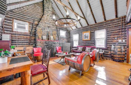 Blakeslee House | Easy Interstate Access: Original Poconos Log Cabin