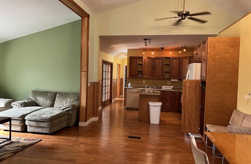 Town of Chesterfield House | Escape to the Adirondack is a full house with parking and backyard.