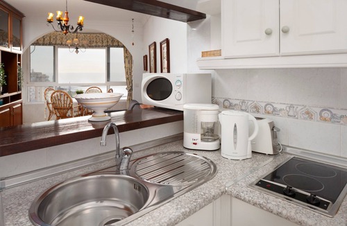Torrox Costa Apartment | Frontline Beautiful Studio A48 with Sea Views, Shared Pool and Wi-Fi