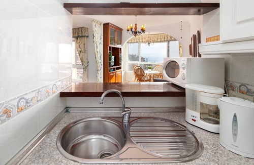 Torrox Costa Apartment | Frontline Beautiful Studio A48 with Sea Views, Shared Pool and Wi-Fi