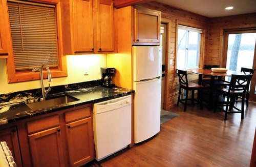 St Croix Falls Cabin | Fun cabin on Deer Lake in delightful Saint Croix Falls with dock. Sleeps 6.