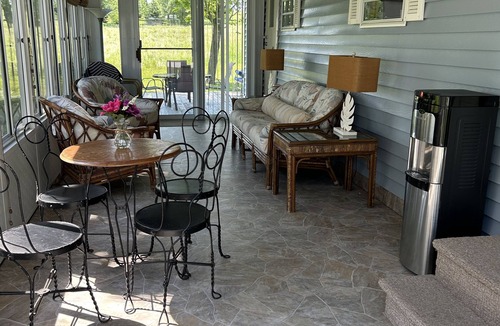 Alburg RV Rental | Glamp with us.Beautiful camp with sandy beaches and a pool in a quiet campground