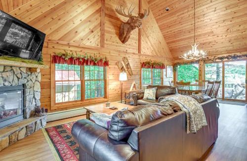 North Creek House | Gore Mountain Cabin Game Room and Fire Pit
