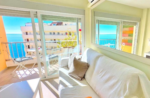 Marbella Seafront Promenade Apartment | Great studio Beachfront Marbella center Neptuno building Ninth floor