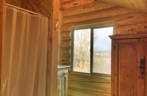 Antonito Cabin | Hand Built Log Cabin On River - Three Bedrooms, Two Bath On Private 15 Acres