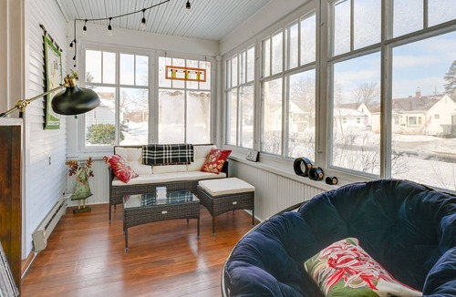 Eau Claire House | Historic Eau Claire Home w/ Porch + Sunroom!