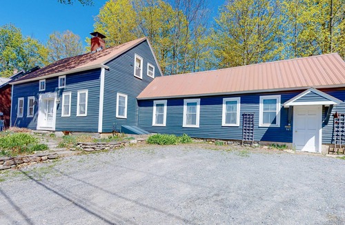 Jamaica House | Historic, river view home with wood fireplaces, fast WiFi, & a washer/dryer