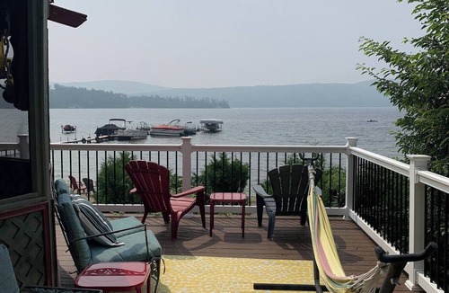 Schroon Lake House | In-Town Lakefront-The Apple Tree Lodge, Unit 1