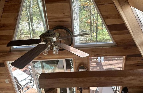 Hopewell House | Incredible A-Frame Tree House Overlooking the Raystown Branch Juniata River and Surrounded by Trees for a Peaceful Getaway in Hopewell, Pennsylvania