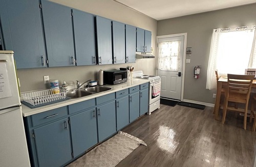 Bancroft Apartment | Keep it simple at this centrally-located place. Easy to ATV trail w/parking!