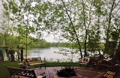 Holcombe House | Lake cabin on Holcombe flowage. Loft views, fire pit, and nearby hiking.