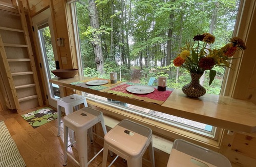 Addison Cabin | Lake Champlain Tiny House on Wooded Property with Private Beach/Lake Access