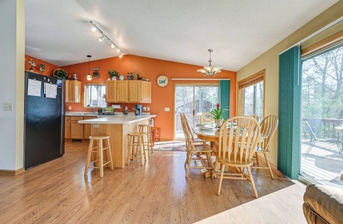 Lake Wissota House | Lake Wissota Home w/Private Dock + Fire Pit!