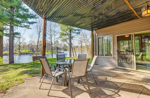 Lake Wissota House | Lake Wissota Home w/Private Dock + Fire Pit!