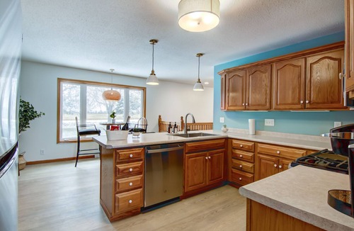 Chippewa Falls House | Lake Wissota home with lakefront views, hot tub and large yard