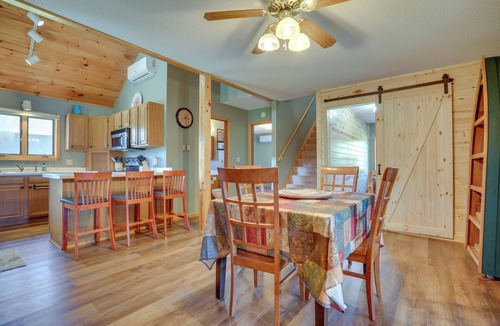 Bone Lake Cabin | Lakefront Cabin w/Fire Pit in Frederic!