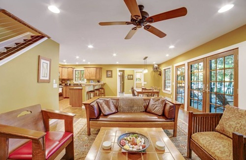 Chestertown House | Lakefront home steps away from a private, gentle sloping sandy beach & fire pit.