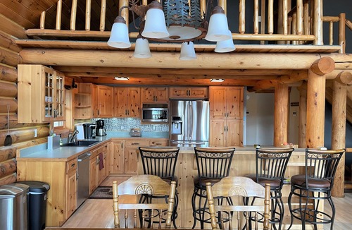 Solon Springs Cabin | Lakefront Log Cabin located directly on UTV and snowmobile trails!