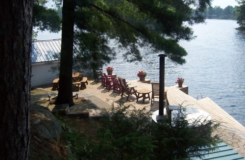 Town of Hermon Cabin | Lakeside Cabin with Great Views, Exceptional Waterfront, and Motorboat.