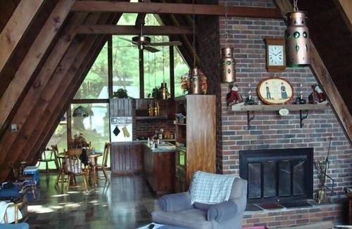 Ellenburg Depot Ski Chalet | Large Secluded Lakefront Chalet on Chazy Lake