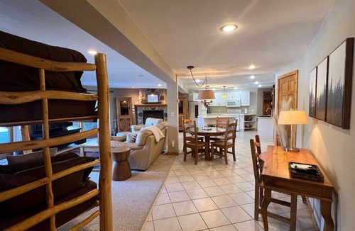St. Joseph Apartment | LOG BEAR DEN near SJU, CSB & Wobegon Trail. Relaxing. Romantic. Refined. Rustic.