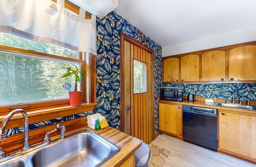 Pittsfield House | Lovely home close to hiking & skiing w/WiFi, firepit, balcony, wood stove, & W/D