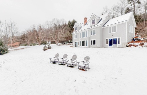 Campton House | Lovely mountain retreat with amazing views, game room, firepit, & woodstove