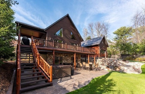 Chippewa Falls House | Luxury House on Lake Wissota w/Private Beach, Docks, Hot Tub, Fire Pit and More