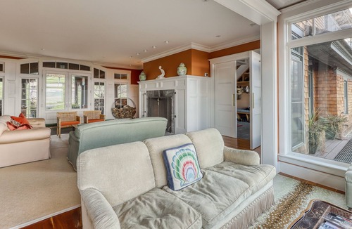 Stowe Hollow House | Luxury mountain estate w/furnished balcony, firepit, wood fireplace, mtn views