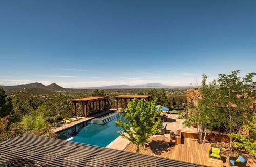 North Hills House | Luxury Resort Living in Santa Fe, heated pool, hot tubs, 360 mountain top views